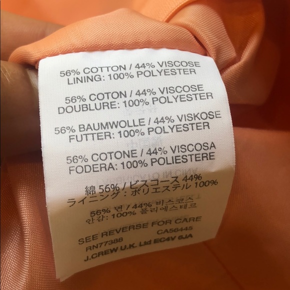 J Crew NWT Mae dress in pretty peach 🍑 color 😍 - Picture 8 of 8